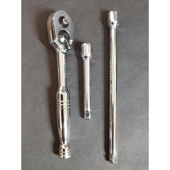 Vintage Stanley Workmaster 86-978 3/8” Drive 20Pc. USA Socket Set W/Case Tools - Picture 3 of 7